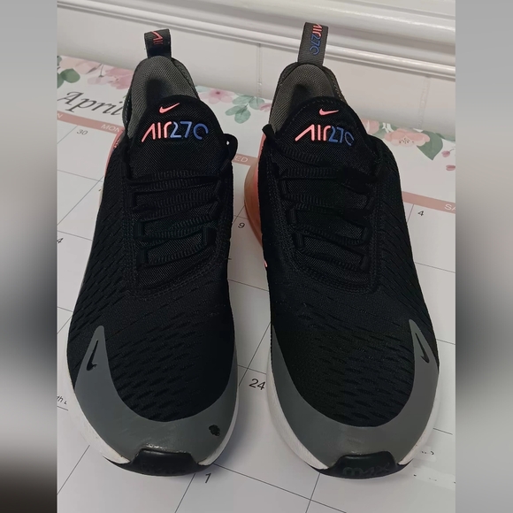 Nike Shoes - Nike Air Max 270 Black with Pink and Gray Accents